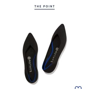 Rothy's shoes "the point" in black 9.5